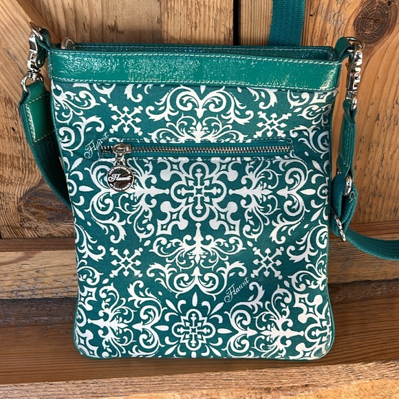 Teal and white crossbody purse Flaunt by Faith Nicole - Picture 4 of 10